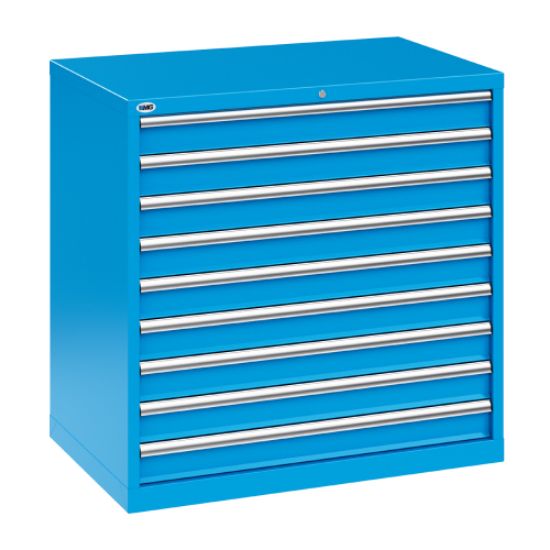 PREDALNIK ZA ORODJE 1023X640X1000MM, Z 9-IMI IZVLEČNIMI PREDALI RAL5015, RL100 9