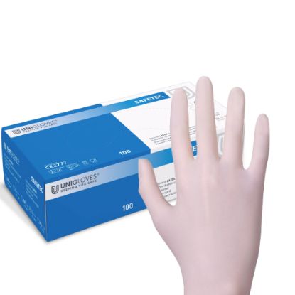 Slika Rokavice za enkratno uporabo iz lateksa, brez pudra, 130* Unigloves
