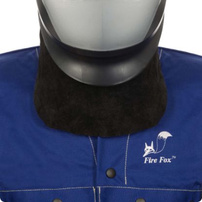 Slika ZAŠČITA SPREDNJEGA DELA VRATU IZ GOVEJEA USNJA Z RAZPORKOM ČRNE BARVE, WELDAS 44