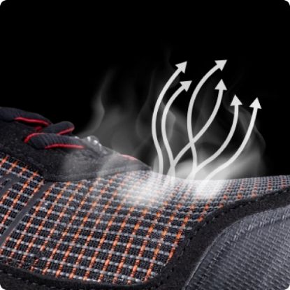 Slika Delovni čevelj s kapico, nizek, črno rdeč, Stepper S1PS ESD