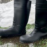 Slika Delovni škorenj s kapico, PVC, črne barve, Wiesmoor Black, 34 cm, S5