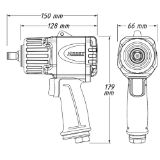 Slika PNEVMATSKI UDARNI VIJAČNIK 1/2" 9012TT, 2200Nm - HAZET