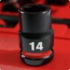 13-DELNA GAR. UDARNIH NASADNIH KLJUČEV 1/2" 10-24 MM Z ADAPTERJEM 1/4", PODALJŠK