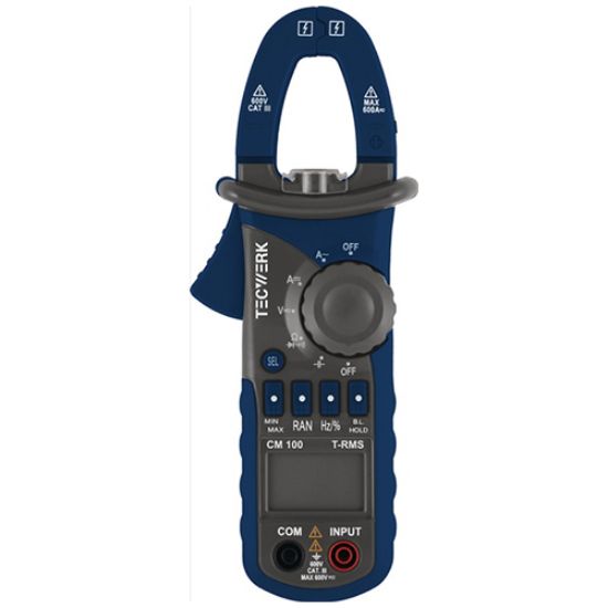 Clamp-on ammeter CAT III 600 V ,TECWERK