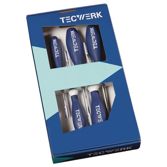 Hexagon socket wrench set 3-component handle ,TECWERK