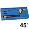 SET ZA GRAVIRANJE VPETJE D6,0mm 45° (DRŽALO  00-99619-V045-03K-32 + 3xPL.V04506T