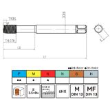 Slika Sveder nav. strojni - oblikovalec DIN13/C VHM AlCrN, zunanje hlajenje brez oljni