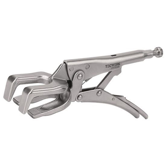 KLEŠČE ZA VARJENJE CEVI L=280mm, vpetje 70mm, jeklene ,TECWERK