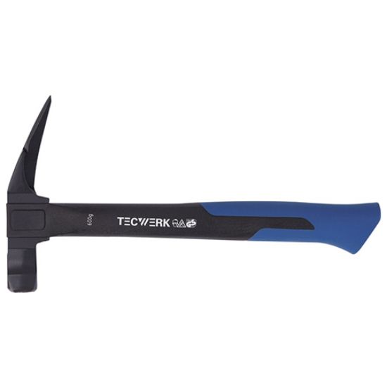 Roofing hammer roughened, painted black ,TECWERK
