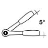 RAGLJA ZA VIJACNE NASTAVKE 1/2" (12,5 mm) - KVADRATNA L-250mm 72-ZOBNA - TECWERK