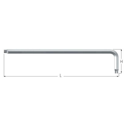Slika TORX-Stiftschlüssel, lang T10  - Wiha -